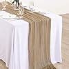 Amazon DeZerlor Pack Nude Cheesecloth Table Runner Fall Thanksgiving Table Runner Bulk