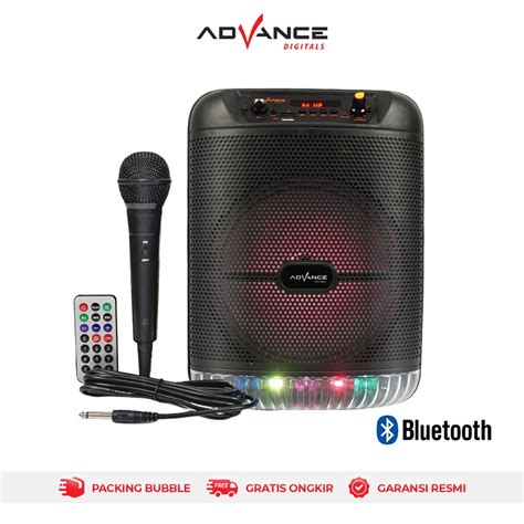 Jual Advance S 60 Speaker Bluetooth Music Karaoke 8inch Free Mic