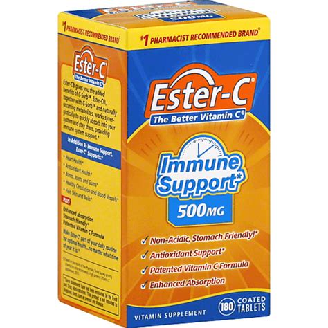 Ester C Vitamin C, 500 mg, Coated Tablets | Health & Personal Care ...