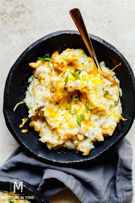 Mashed Potatoes With Russet Potatoes And Macaroni Recipe Munchkin Time