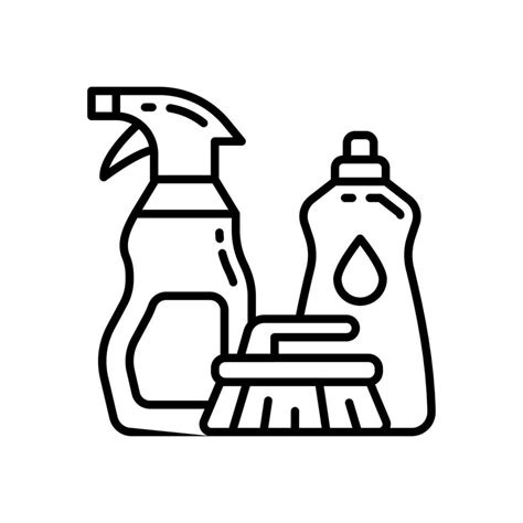 Cleaning Supplies icon in vector. Illustration 24247197 Vector Art at ...