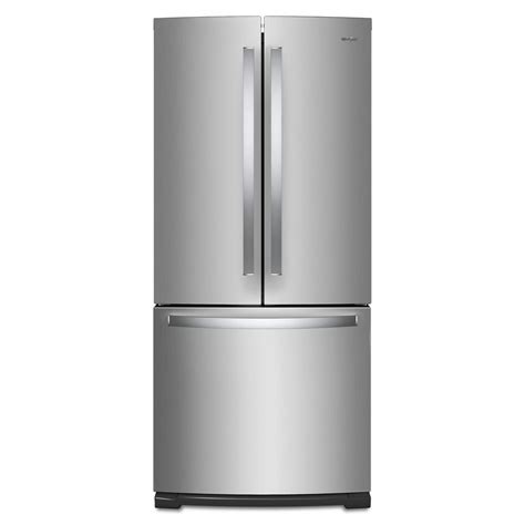 Whirlpool Cu Ft French Door Refrigerator In Fingerprint Resistant