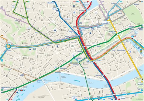 Plan Du R Seau Des Transports En Commun De Nantes