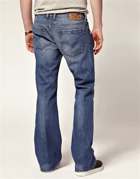 Lyst Diesel Diesel Zathan 73p Bootcut Jeans In Blue For Men