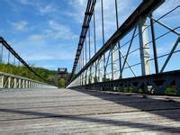 Pont suspendu de la Rivière de lEst Sainte Rose Île de la Réunion