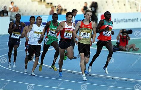 Athletes Compete In The 800 Meters Final Editorial Photography Image