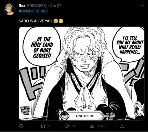 One Piece Chapter Is Sabo Alive Spoilers Release Date Read