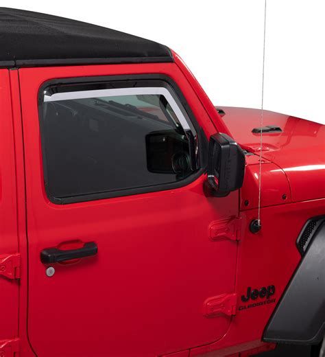 Putco Element Chrome Window Visors For 18 21 Jeep Wrangler Jl