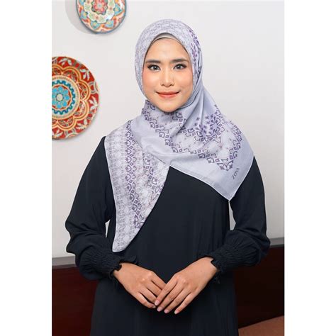 Jual Zoya Effio Scarf Kerudung Hijab Segiempat Motif Bahan