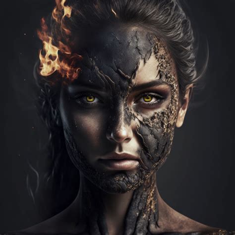 Smoldering Cinder Woman 2 By Obsidianplanet On Deviantart