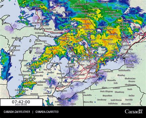 ECCC Weather Ontario On Twitter Thunderstorms Across Southern And