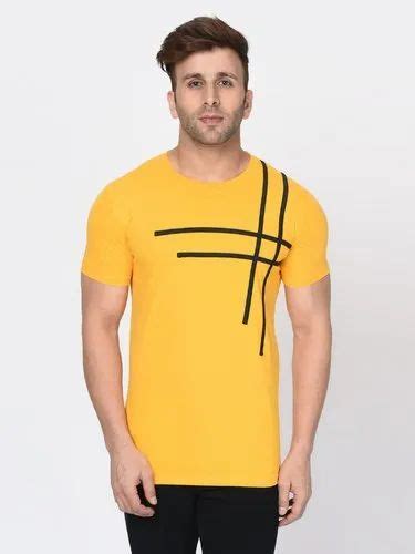 Hosiery Sinker Men Half Sleeve T Shirt Size S Xxl At Rs 150 In New Delhi