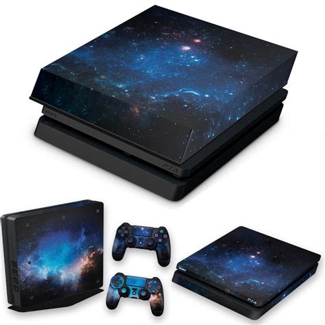 Capa Anti Poeira E Skin PS4 Slim Universo Cosmos Submarino