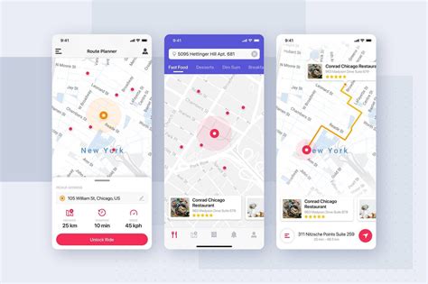 Map Screen Concept For Mobile App Template Mobile App Templates