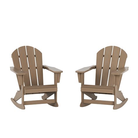 Westintrends Malibu Outdoor Rocking Chair Set Of 2 All Weather