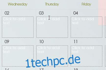 So F Gen Sie Einen Kalender In Powerpoint Ein