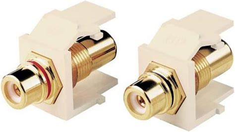 Amazon Leviton R0340830A Gold Plated Solderless Rca Speaker Jacks