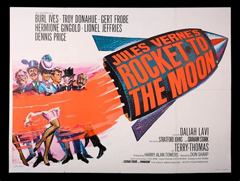 Jules Vernes Rocket To The Moon 1967 Uk Quad Poster Current