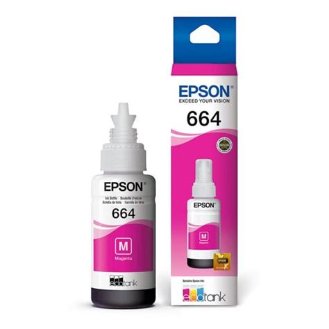 Botella De Tinta EPSON T664 Color Magenta 70ml Grupo Mega Computer