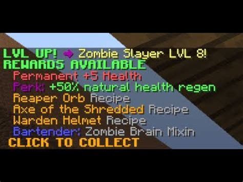 Zombie Slayer Level 8 And TWO Scythe Blades On Stranded Hypixel