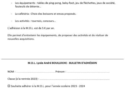 R Union Pour Les Adh Rents Maison Des Lyc Ens Lyc E Andre Boulloche