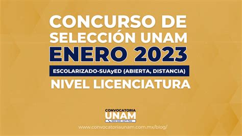 Convocatoria UNAM 2023 Licenciatura Enero 2025 Avisos Bienestar