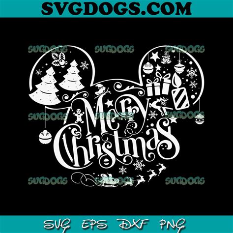 Merry Mickey Ears Svg