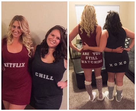 Netflix and Chill Halloween Costume Couple | Clever halloween costumes ...