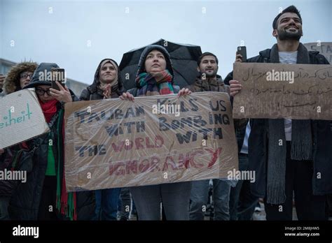 Berlin Germany Th Jan On January A Protest Took