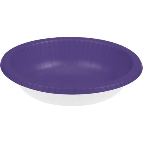purple  oz paper bowls party  lewis elegant party supplies