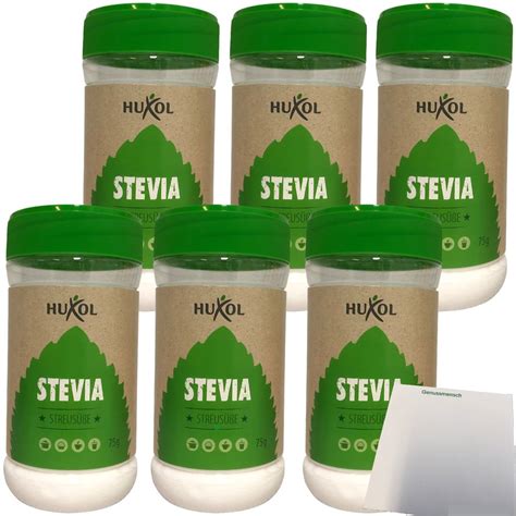 Huxol Stevia Streusüße 6er Pack 6x75g Dose Kaufland de