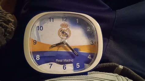 Reloj Despertador Real Real Madrid Realmadrid Funcionando Youtube