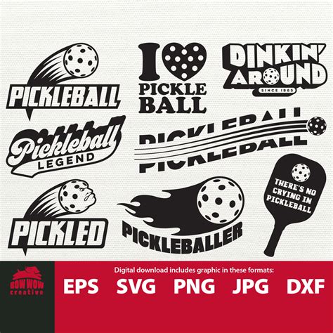 Pickleball Svg Bundle Pickleball Bundle Pickleball Svg Pickle Etsy