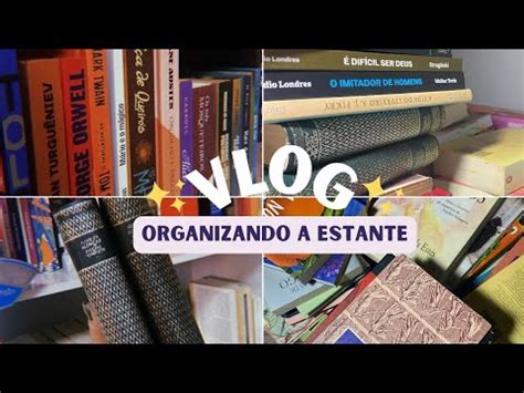 Tour pela estante coleção de livros Vlog YouTube