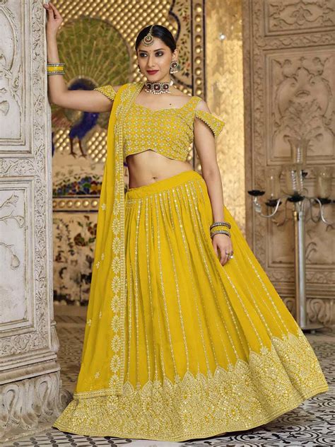 Yellow Color Lehenga For Haldi Atelier Yuwa Ciao Jp