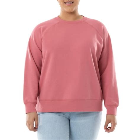 Terra And Sky Womens Plus Size Fleece Sweatshirt