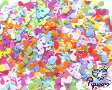 Colorful Music Notes Glitter Music Notes Shape Confetti - Etsy