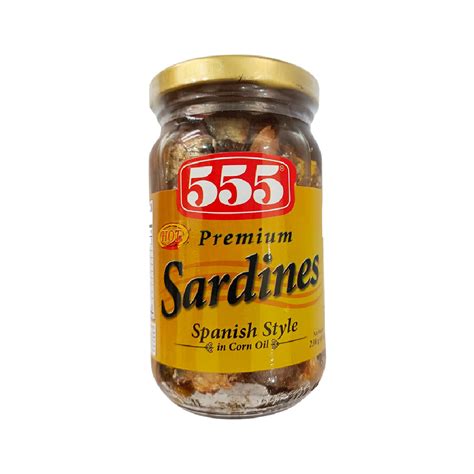 555 Premium Sardines Spanish Style In Corn Oil 230g