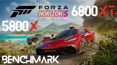 Forza Horizon 5 Rx 6800 Xt Benchmark Ryzen 7 5800x 4k 1440p 1080p Youtube