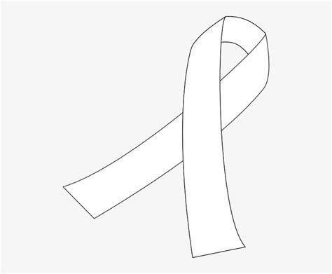 Black Outline Awareness Cancer Ribbon Sign HD PNG Citypng Clip Art