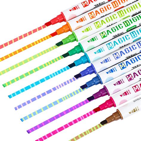 Amazon Highlighters Changing Color Markers 12Pcs Color Changing