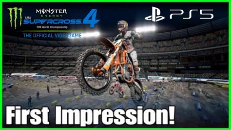 Monster Energy Supercross 4 First Impressions PS5 Gameplay YouTube