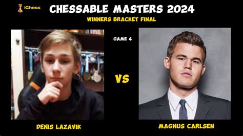 Denis Lazavik Vs Magnus Carlsen Chessable Masters 2024 YouTube