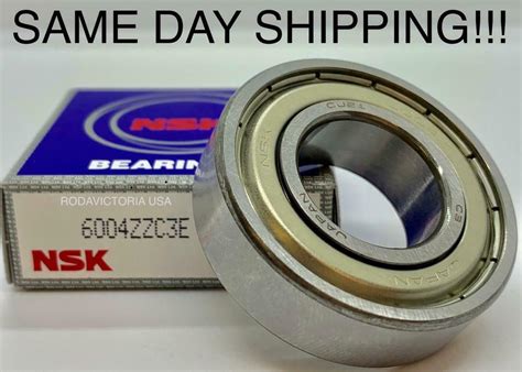 NSK 6004 ZZ C3 Deep Groove Ball Bearing Metal Shielded 20x42x12 Mm