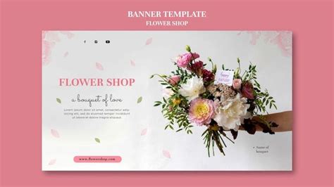 The Flower Shop Website Is Displayed On A Pink Background