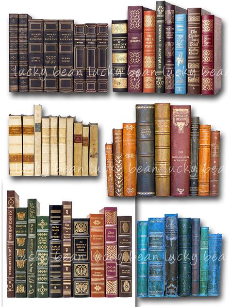 Antique Book Cover Book Spine Transparent Png Victorian Book Cover