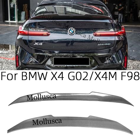 For Bmw X4 G02 Psm Style Carbon Fiber Rear Spoiler Trunk Wing 2018 2023