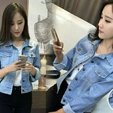 Jual Chi Angin Denim Jaket Wanita Musim Semi Dan Jhaket Gugur Baru