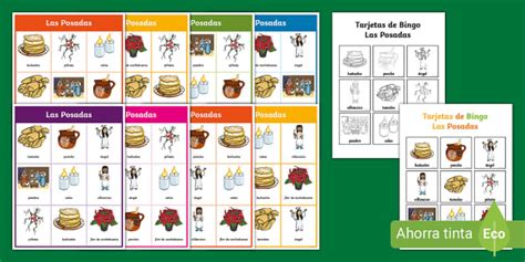 Juego Lotería Las Posadas Professor Feito Twinkl