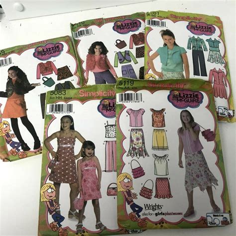 New Uncut Simplicity Lizzie Mcguire Girls Sewing Patterns Ebay